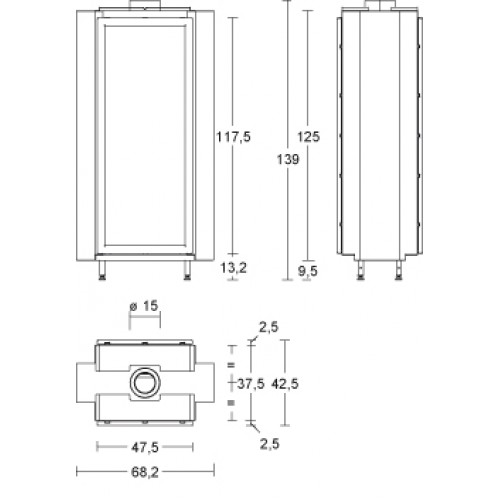 Каминная топка Piazzetta IG 50B_1 Каминная топка Piazzetta IG 50B_1
