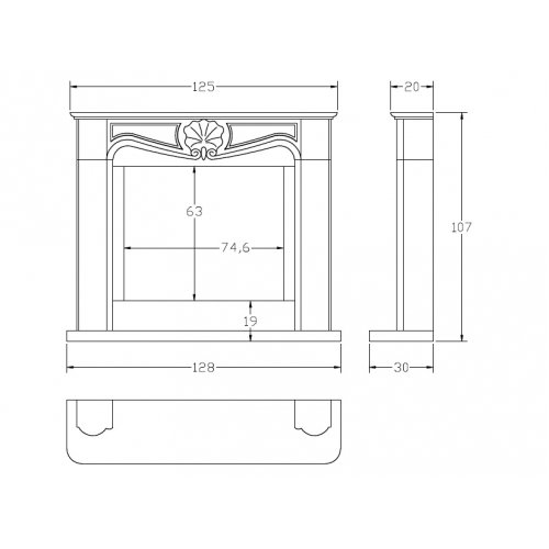 Портал для камина Carmona CM-43_1 Портал для камина Carmona CM-43_1