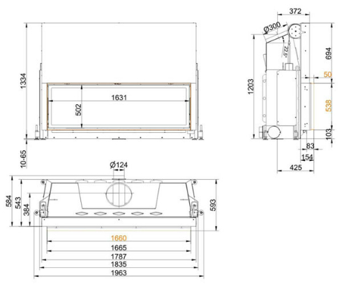 Brunner Architektur-Kamin 53/166_1 Brunner Architektur-Kamin 53/166_1
