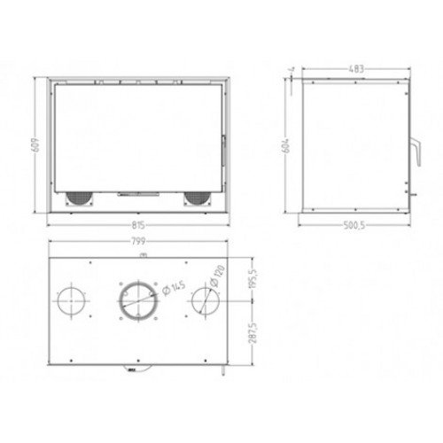 Каминная топка Hergom Sere 80 N-HF_2 Каминная топка Hergom Sere 80 N-HF_2