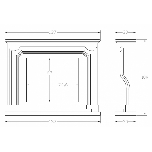 Портал для камина Carmona CM-26_1 Портал для камина Carmona CM-26_1