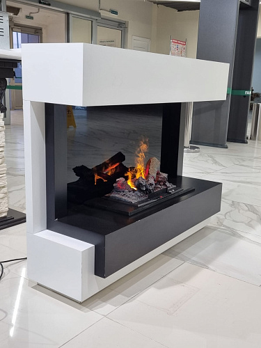 Биокамин Dimplex Cube очаг Cassette 400 LNH-INT (с дровами) белый с черным (выставочный образец)_8 Биокамин Dimplex Cube очаг Cassette 400 LNH-INT (с дровами) белый с черным (выставочный образец)_8