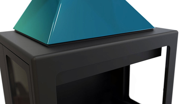 Камин Ariadna, фронтальный, подвесной, черный, RAL (Traforart)_1 Камин Ariadna, фронтальный, подвесной, черный, RAL (Traforart)_1