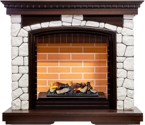 Dimplex Glasgow очаг Cassette 400 LNH-INT (с дровами) темный дуб/белый_0 Dimplex Glasgow очаг Cassette 400 LNH-INT (с дровами) темный дуб/белый_0