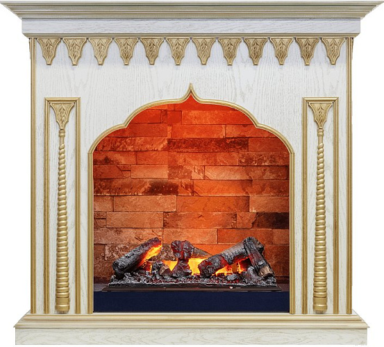 Dimplex Abu-Dabi очаг Cassette 600 NH белый дуб/патина золото_0 Dimplex Abu-Dabi очаг Cassette 600 NH белый дуб/патина золото_0