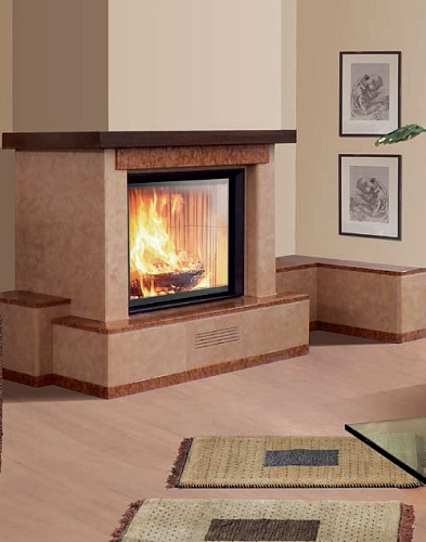 Облицовка Diamante, с банкеткой dx, под Cristal 76 (EdilKamin)_0