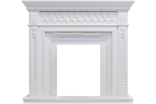 Royal Flame Alexandria очаг Fobos FX Brass белый дуб_3 Royal Flame Alexandria очаг Fobos FX Brass белый дуб_3