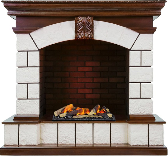 Dimplex Tower очаг Cassette 600 LNH-INT (с дровами) темный дуб/белый_0 Dimplex Tower очаг Cassette 600 LNH-INT (с дровами) темный дуб/белый_0