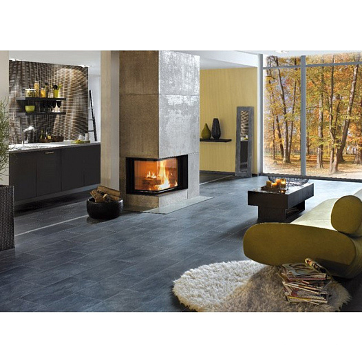 Brunner eck-kamin 51/52/52 lifting, чугунный дымосборник 45?, монтажная рама 70мм сырая сталь_3 Brunner eck-kamin 51/52/52 lifting, чугунный дымосборник 45?, монтажная рама 70мм сырая сталь_3