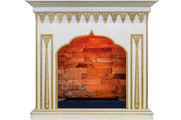 Dimplex Abu-Dabi очаг Cassette 600 LNH-INT (с дровами) белый дуб/патина золото_1 Dimplex Abu-Dabi очаг Cassette 600 LNH-INT (с дровами) белый дуб/патина золото_1