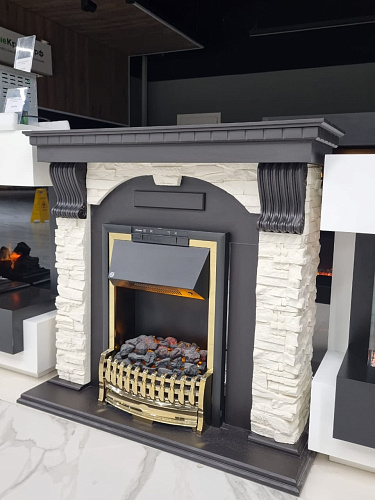 Биокамин Dimplex Luxemburg очаг Atherton сланец/темный дуб (каменный) (выставочный образец)_1 Биокамин Dimplex Luxemburg очаг Atherton сланец/темный дуб (каменный) (выставочный образец)_1